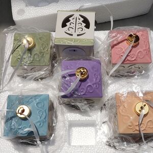 5 brand new Battery powered Christmas ornaments